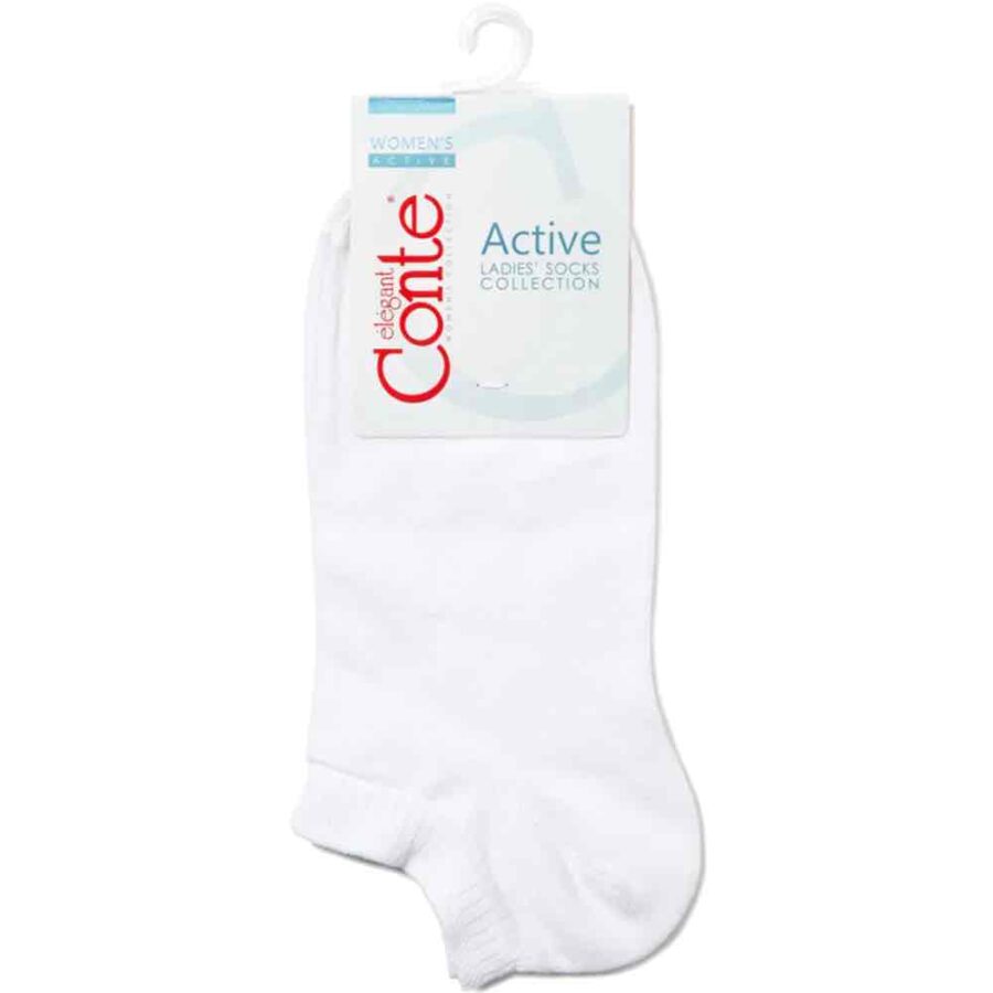 Шкарпетки жіночі бавовняні Conte ACTIVE (15С-46СП) ультракороткі
