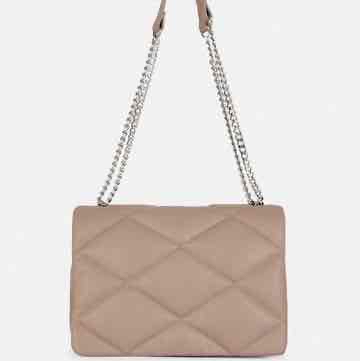 Сумочка-конверт Primark дута стьобана (ромбик) на ланцюжку беж