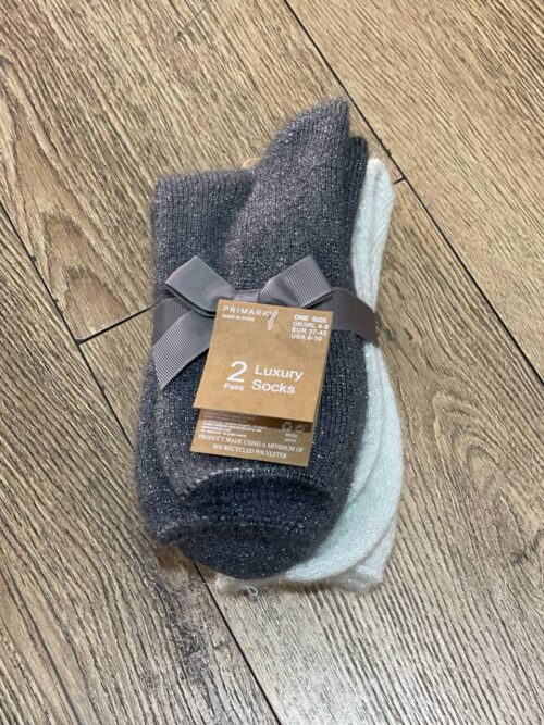 ab270589-d006-48fb-b9d4-b2ef2f629ca3.jpg Набір шкарпеток домашніх Primark Luxury Socks з люрексом 2 пари
