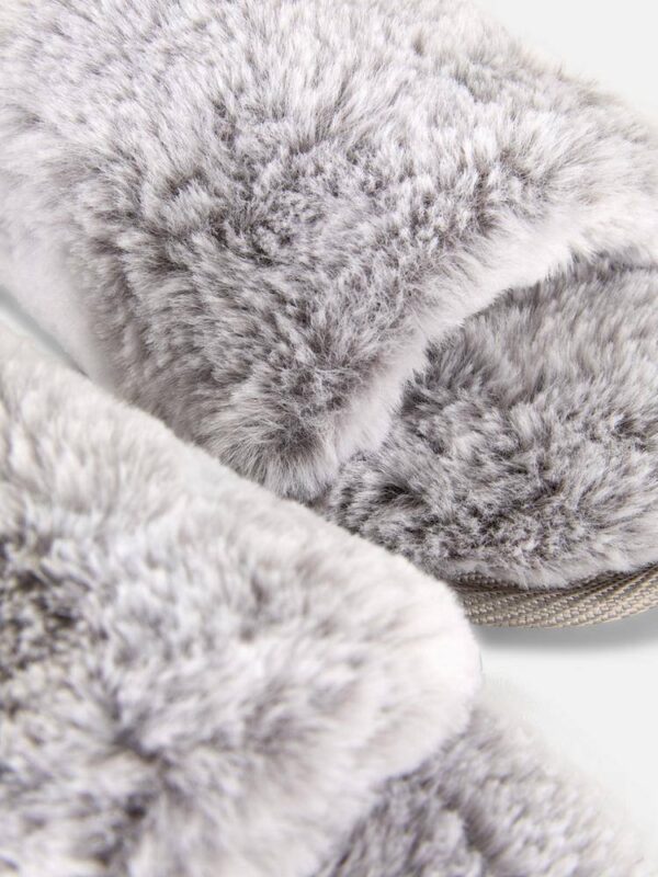 Тапочки-бандо жіночі Primark плюшеві (устілка меморі) сірі
