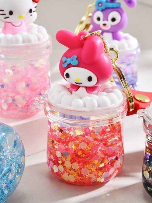 Брелок з рідиною "Hello Kitty & friends"