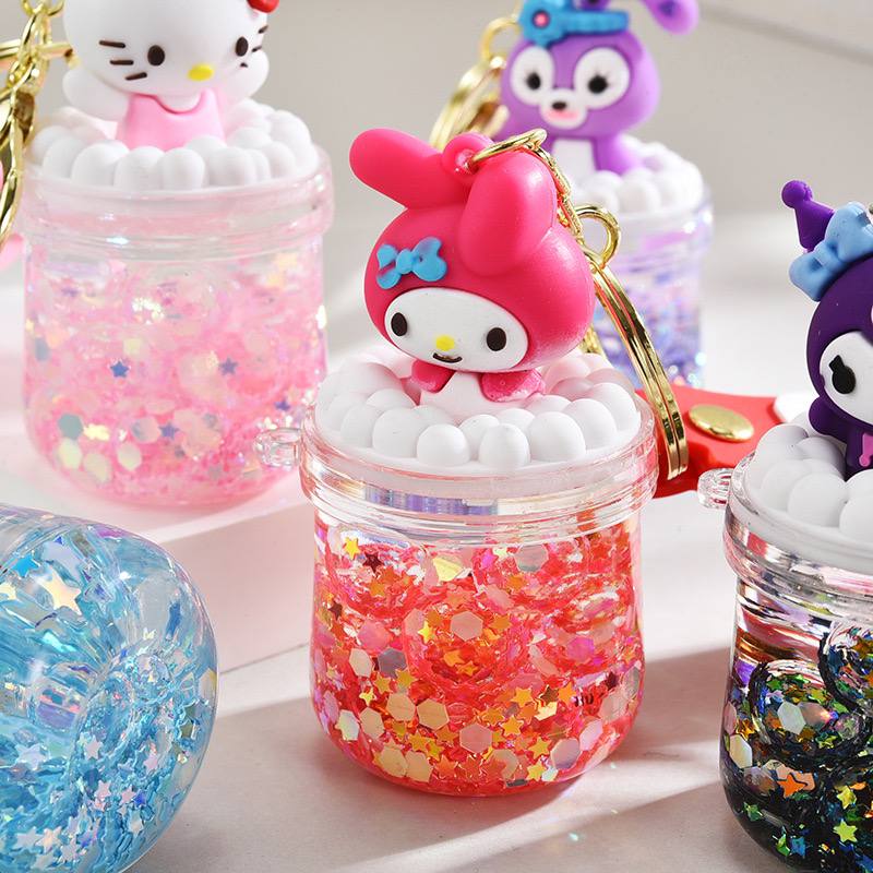 Брелок з рідиною "Hello Kitty & friends"