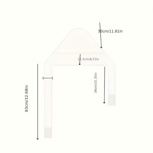 Шапка-шарф 83*39*30 см "Коса" в'язаний (акрил) чорний