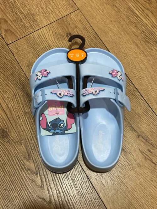 Шльопанці жіночі резинові Primark "Stitch" з ремінцями