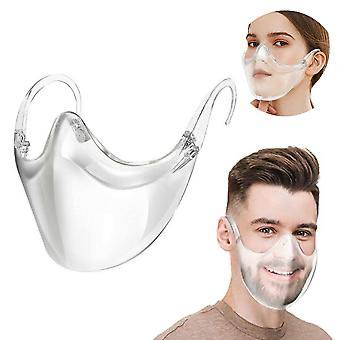 Маска захисна пластикова прозора/ мікс кольорів