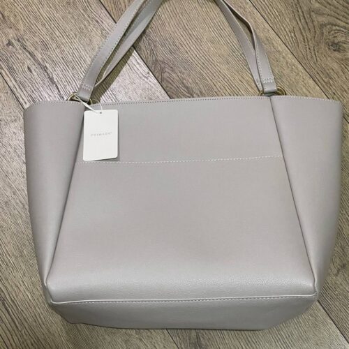 Сумочка Primark велика жорстка з зовн кишенею молочна