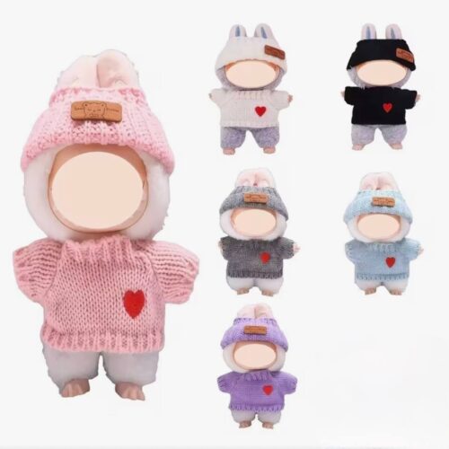 Одяг для Лабубу/ Labubu светрик/ шапка мікс кольорів