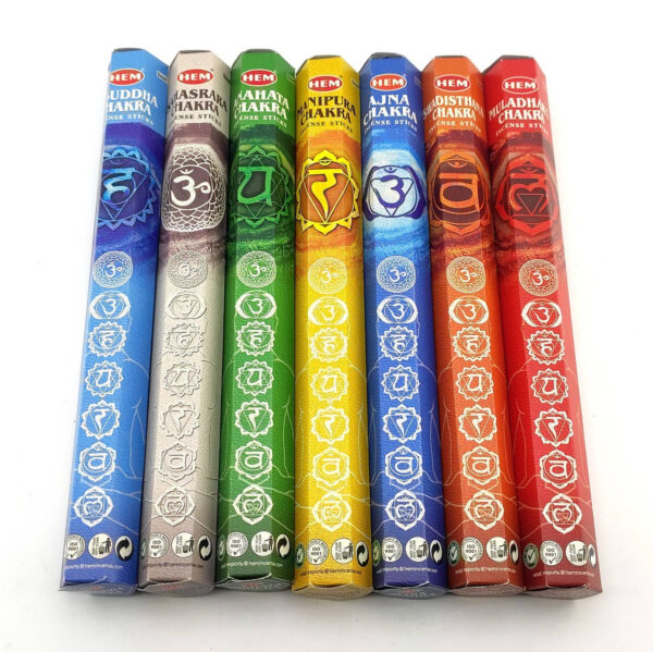 Подарунковий набір пахощів 7 Chakras Gift Pack / 7 чакр HEM 7х20 шт