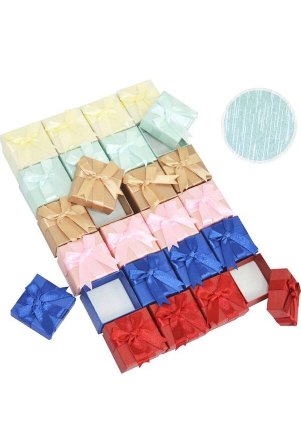 Коробочка для прикрас з паралоновою подушкою (5*5*3,5 см) мікс кольорів