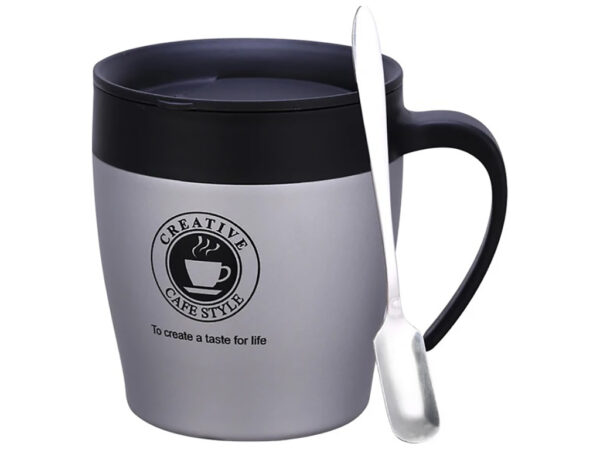 Термочашка "Creative" Benson 350 мл нерж. сталь з ложкою мікс кольорів