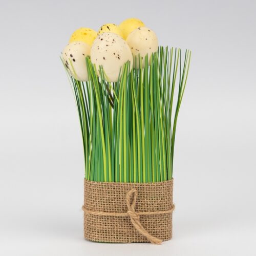 Декор Великодній "Жовті крашанки" 18 см