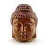 Аромалампа керамічна "Будда" 14 см бронзово-коричнева