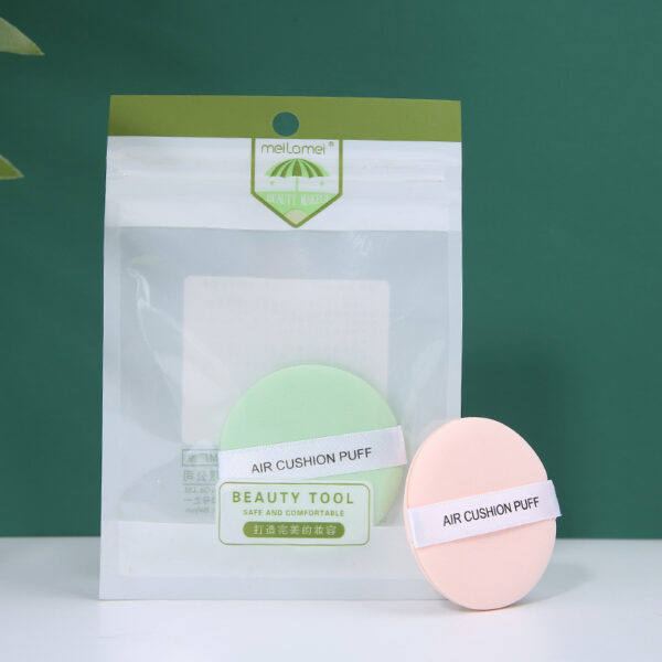 Спонж для макіяжу/ паф для пудри Meilamei Air Cushion Puff без латексу (E001) кругий/квадратний