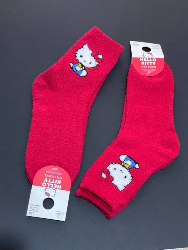 Шкарпетки домашні середні Cosy "Hello Kitty" Primark м'які червоні