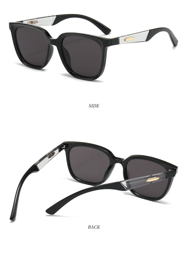 Окуляри жіночі сонцезахисні "Трапеція округла" оправа деталь прозора (11121)