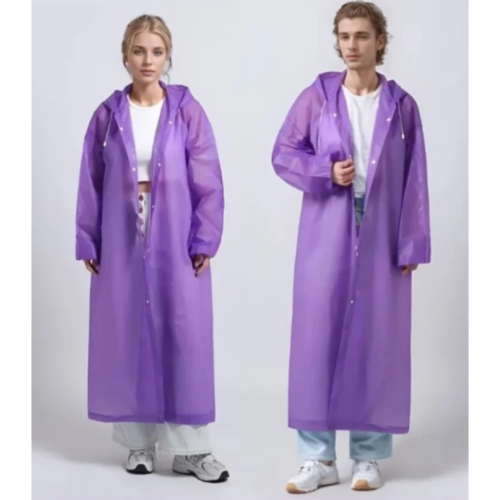 Дощовик дорослий/підлітки із ПВХ прозорий фіолетовий