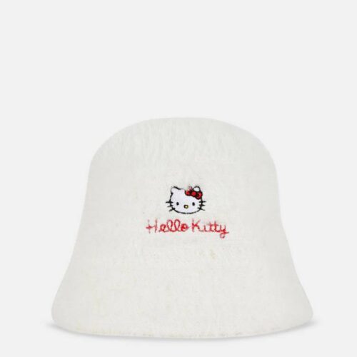 Панама Primark осінь/зима "Hello Kitty" пухнаста біла