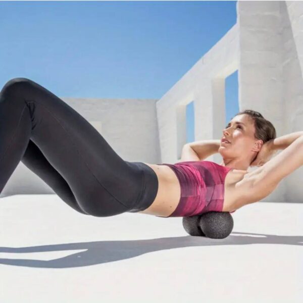 Масажний ролик для спини / йоги / фітнесу / реабілітації подвійний