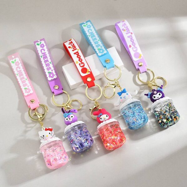 Брелок з рідиною "Hello Kitty & friends"