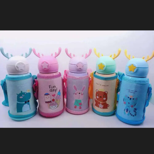 Термос "Олень" з трубочкою 400 мл