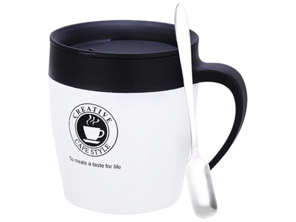 Термочашка "Creative" Benson 350 мл нерж. сталь з ложкою мікс кольорів