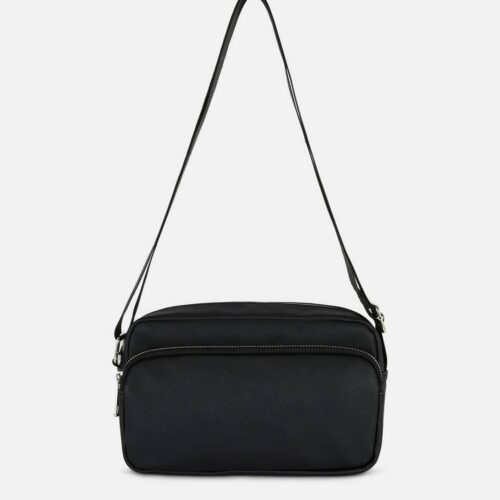 Сумочка чоловіча з зовнішньою кишенею Primark еко-шкіра чорна