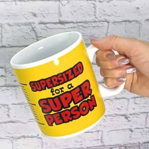 Чашка керамічна "Size person" Гігант 1000 мл