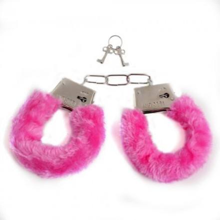 Наручники хутряні рожеві 27,5 *8 см