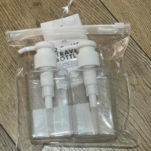 Набір дорожніх баночок 2 в 1 в косметичці