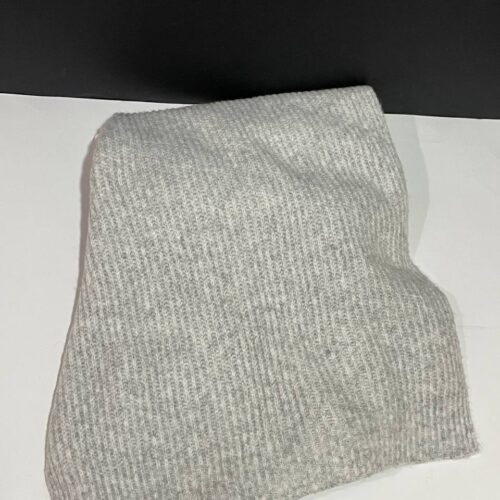 Шарф осінь/зима в рубчик The Edit Primark (шерсть) широкий сірий