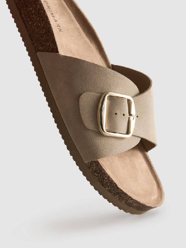 Шльопанці-Сандалі жіночі Primark з пряжкою беж