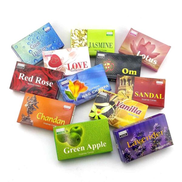 Пахощі Арома-конуси Darshan Cones 10шт/уп. мікс