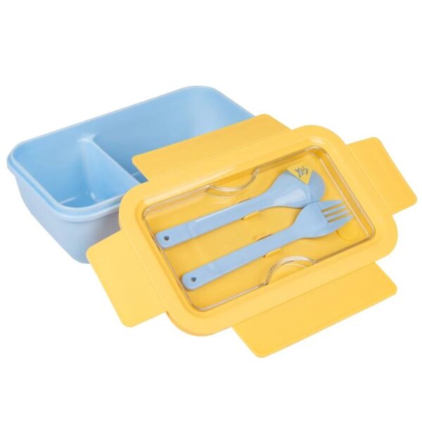 Ланч-бокс YES "Fusion" з наповненням жовто-блакитний 850 мл