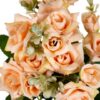 Штучний букет "Персикові троянди" 30 см