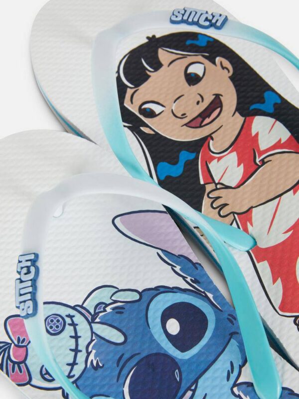 Шльопанці жіночі резинові "В'єтнамки" Primark "Stitch & Lilu"