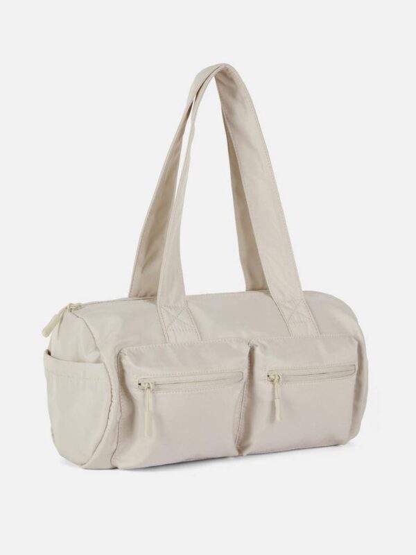 Сумочка спортивна з зовнішніми кишенями Primark молочна