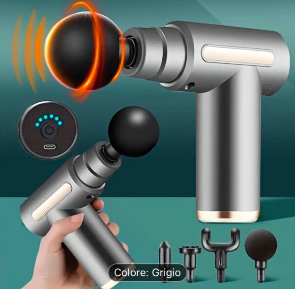 Ударний масажер-пістолет для тіла "Fascial Gun" HG-320