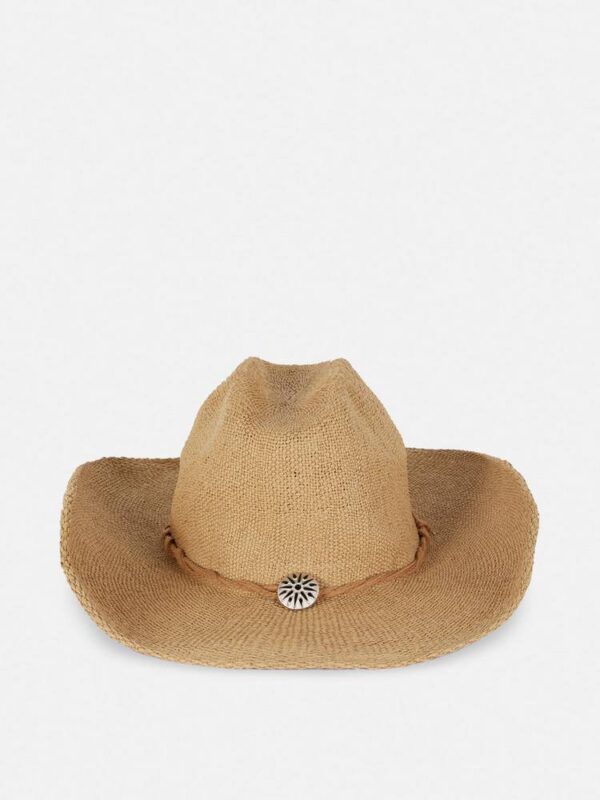 Капелюх жіночий солом'яний "Ковбойський" Primark беж