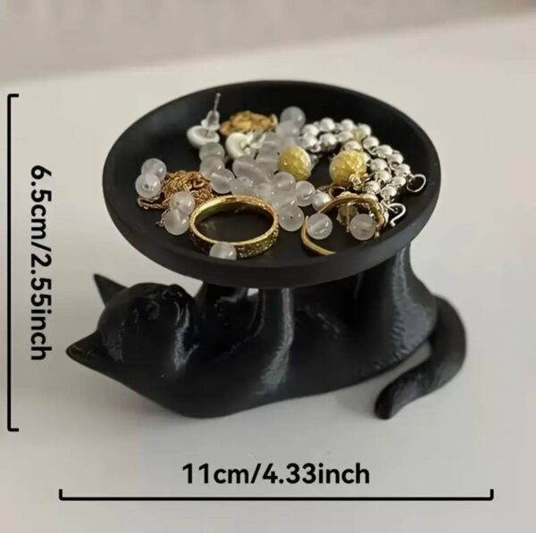 Підставка-тарілочка декоративна "Котик" 11*7 см для прикрас / свічок