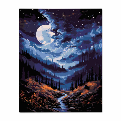 Картина за номерами "Нічний ліс" Orner