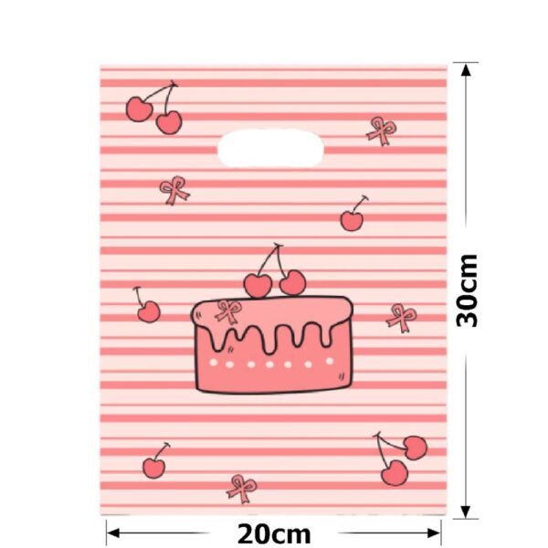 Пакет подарунковий ПВХ (20*30) вишенька на торті