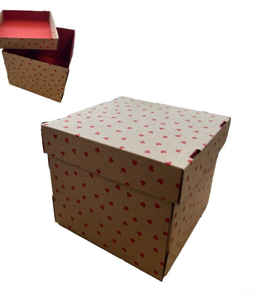d5e8315b-6c19-4b81-8ed8-b886e72425f5.jpg Коробка подарункова 22,5*22,5*20 см мікрогофра крафт сердечка