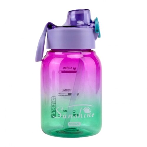 Пляшка для води "Gradient Splash" спортивна 650 мл мікс кольорів