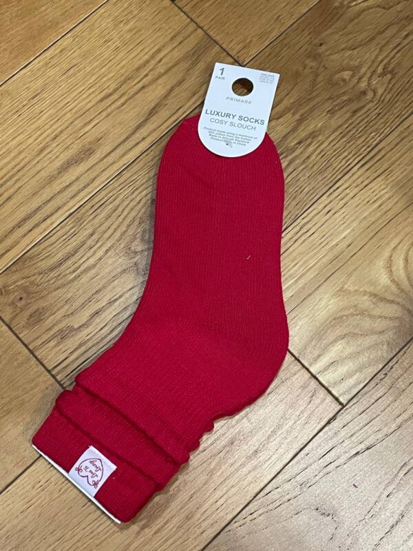 Шкарпетки жіночі Slouch Cosy "Luxury" (махрова стопа) червоні