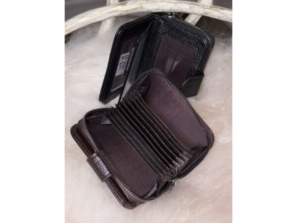 Візитниця/гаманець/картхолдер чоловіча чорна/коричнева