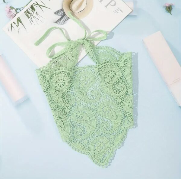 Хустина в стилі Бохо/ Богема в'язана мікс кольорів