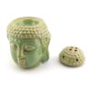 Аромалампа керамічна "Будда" 14 см зелена
