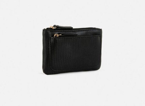 Гаманець компактний Primark лаконічний зміїний чорний