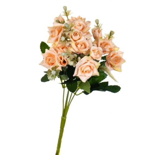 Штучний букет "Персикові троянди" 30 см