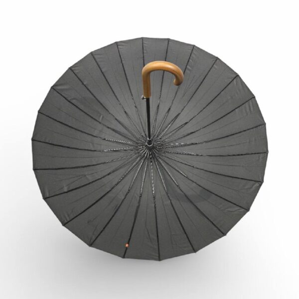 Парасоля-трость чоловіча півавтомат Frei Regen 24 спиці/ 110 см/ антивітер + чохол-пістолет